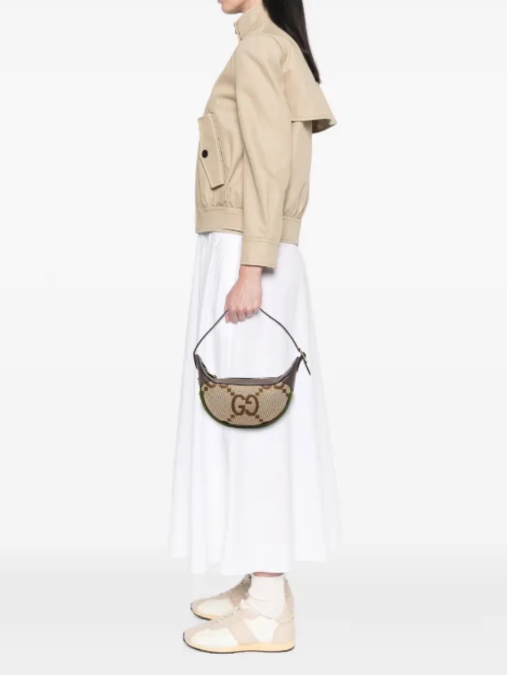 Gucci mini jumbo gg canvas ophidia bag